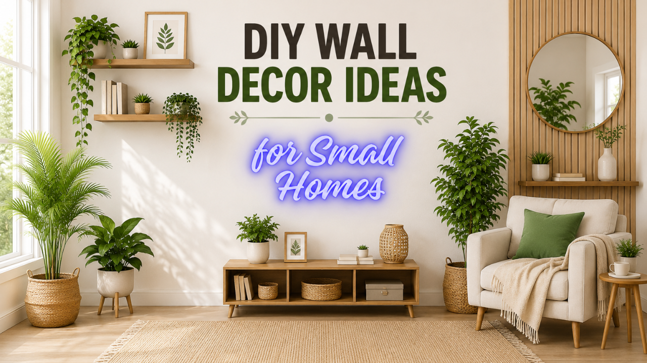 DIY Wall Decor Ideas for Small Homes