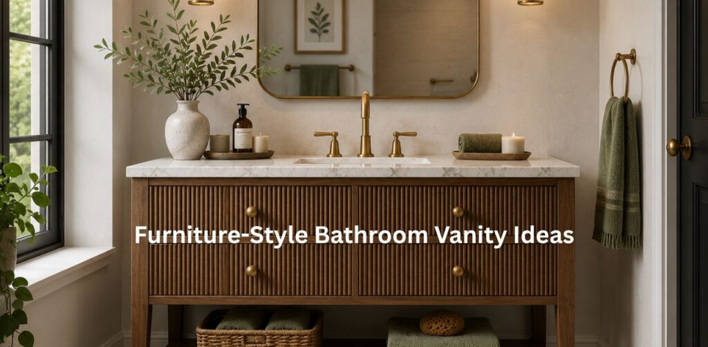 furniture style bathroom vanity design